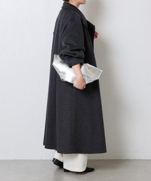COLLAGE GALLARDAGALANTE（コラージュガリャルダガランテ）の「2WAYスタンドカラーコート（その他アウター・レディース・ダークブラウン/チャコールグレー・FREE）」の11枚目の写真