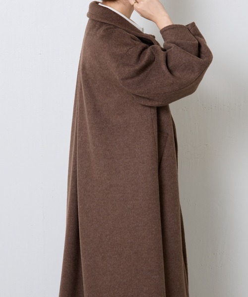 【コラージュガリャルダガランテ】ロングコート　モカブラウン COLLAGE GALLARDAGALANTE（コラージュガリャルダガランテ）の「2WAY