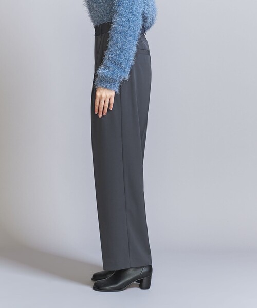 【セール】【WEB限定】バックゴム ツイル タックワイドパンツ -ウォッシャブル-（その他パンツ）｜BEAUTY&YOUTH UNITED ARROWS（ビューティーアンドユースユナイテッドアローズ）