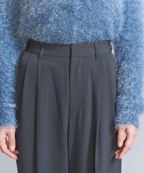 【セール】【WEB限定】バックゴム ツイル タックワイドパンツ -ウォッシャブル-（その他パンツ）｜BEAUTY&YOUTH UNITED ARROWS（ビューティーアンドユースユナイテッドアローズ）