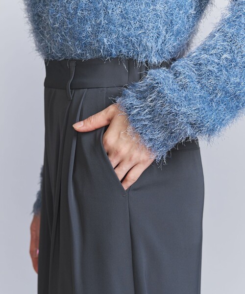 【セール】【WEB限定】バックゴム ツイル タックワイドパンツ -ウォッシャブル-（その他パンツ）｜BEAUTY&YOUTH UNITED ARROWS（ビューティーアンドユースユナイテッドアローズ）