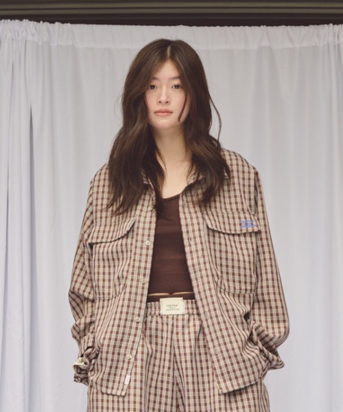 common gull products.(コモンガルプロダクツ)の「おやすみと行ってきますのシャツ、秋(シャツ/ブラウス・レディース・ブルー/ブラック/ブラウン・LARGE/MEDIUM)」の3枚目の写真