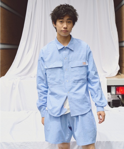 common gull products.(コモンガルプロダクツ)の「おやすみと行ってきますのシャツ、秋(シャツ/ブラウス・レディース・ブルー/ブラック/ブラウン・LARGE/MEDIUM)」の10枚目の写真