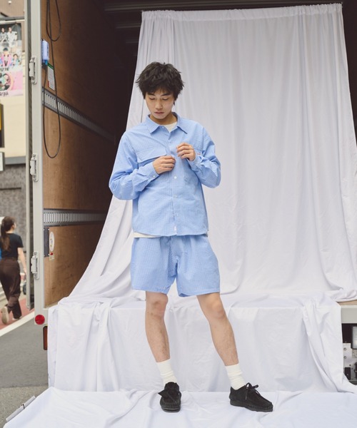 common gull products.(コモンガルプロダクツ)の「おやすみと行ってきますのシャツ、秋(シャツ/ブラウス・レディース・ブルー/ブラック/ブラウン・LARGE/MEDIUM)」の13枚目の写真