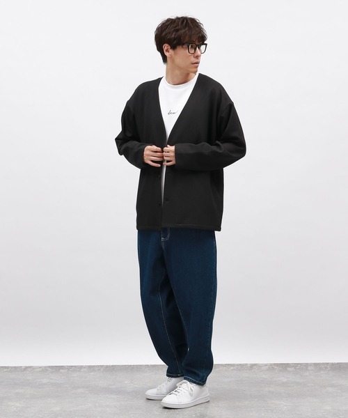 LAKOLE（ラコレ）の「カルゼシャツカーディガン / 143010（カーディガン/ボレロ・メンズ・グレー/ブラウン/ブラック・MEDIUM/LARGE）」の8枚目の写真