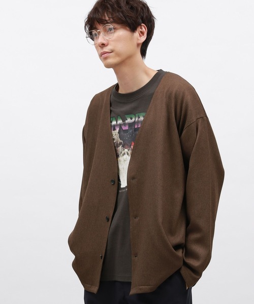 LAKOLE（ラコレ）の「カルゼシャツカーディガン / 143010（カーディガン/ボレロ・メンズ・グレー/ブラウン/ブラック・MEDIUM/LARGE）」の15枚目の写真