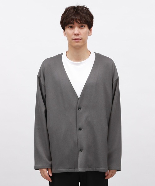 LAKOLE（ラコレ）の「カルゼシャツカーディガン / 143010（カーディガン/ボレロ・メンズ・グレー/ブラウン/ブラック・MEDIUM/LARGE）」の17枚目の写真