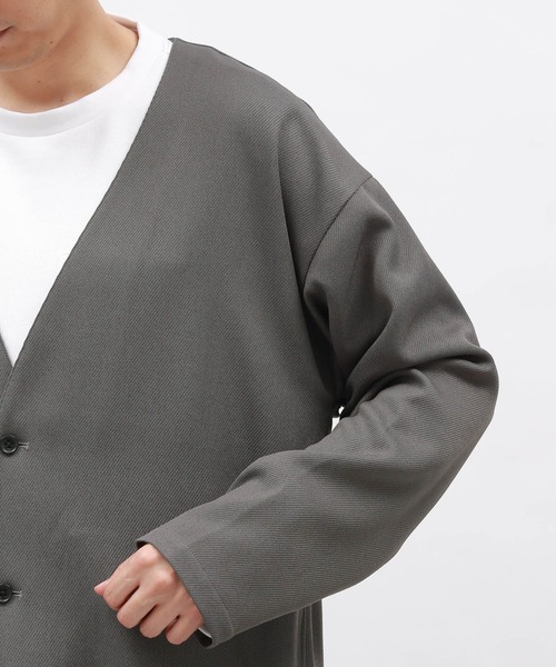 LAKOLE（ラコレ）の「カルゼシャツカーディガン / 143010（カーディガン/ボレロ・メンズ・グレー/ブラウン/ブラック・MEDIUM/LARGE）」の21枚目の写真
