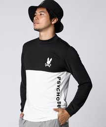 Psycho Bunny（サイコバニー）の「[WEB限定]切り替え モックネック ロングスリーブTシャツ（Tシャツ/カットソー）」