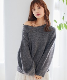mysty woman | キモウアゼ2WAYニットプルオーバー　152977(ニット/セーター)