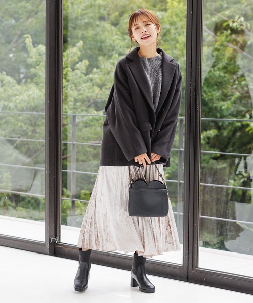 mysty woman(ミスティウーマン)の「キモウアゼ2WAYニットプルオーバー 152977(ニット/セーター・レディース・グリーン/オフホワイト/チャコールグレー/ピンク・FREE)」の12枚目の写真