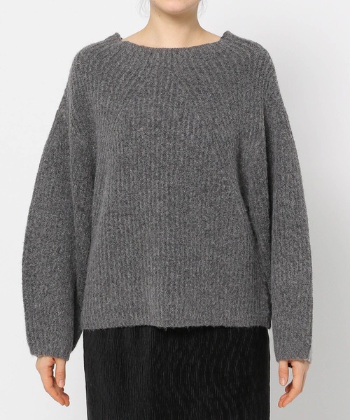 mysty woman(ミスティウーマン)の「キモウアゼ2WAYニットプルオーバー 152977(ニット/セーター・レディース・グリーン/オフホワイト/チャコールグレー/ピンク・FREE)」の13枚目の写真