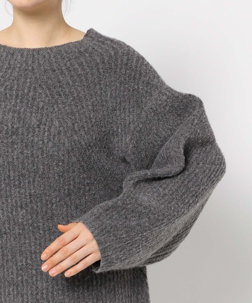 mysty woman(ミスティウーマン)の「キモウアゼ2WAYニットプルオーバー 152977(ニット/セーター・レディース・グリーン/オフホワイト/チャコールグレー/ピンク・FREE)」の17枚目の写真