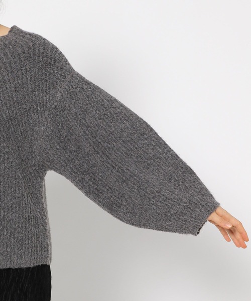 mysty woman(ミスティウーマン)の「キモウアゼ2WAYニットプルオーバー 152977(ニット/セーター・レディース・グリーン/オフホワイト/チャコールグレー/ピンク・FREE)」の18枚目の写真
