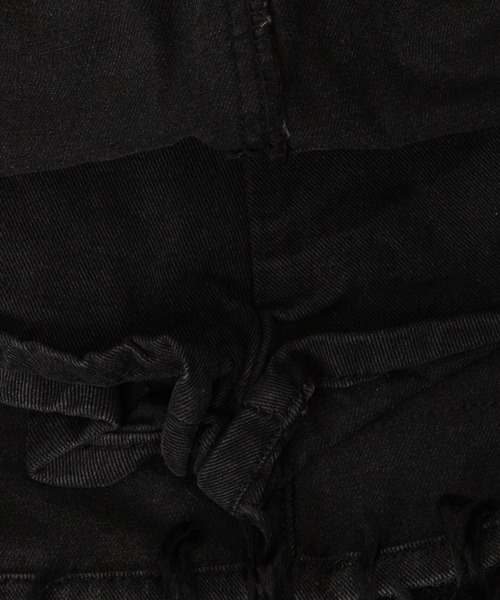 dispark(ディスパーク)の「DISPARK/フリンジファーミニスカパン(スカート・レディース・ブラック/ブルー系1・FREE)」の20枚目の写真