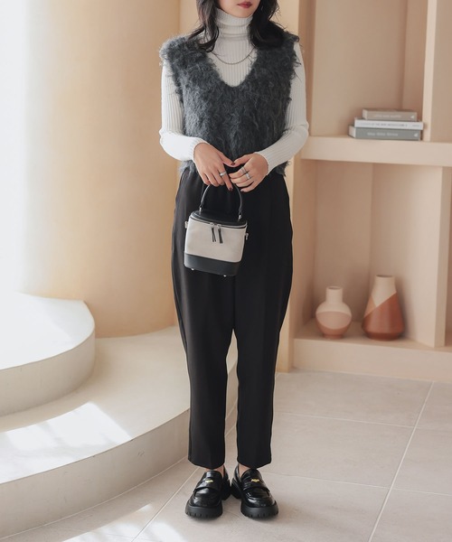 シャギーニットベスト（ベスト）｜KOBE LETTUCE（コウベレタス）の