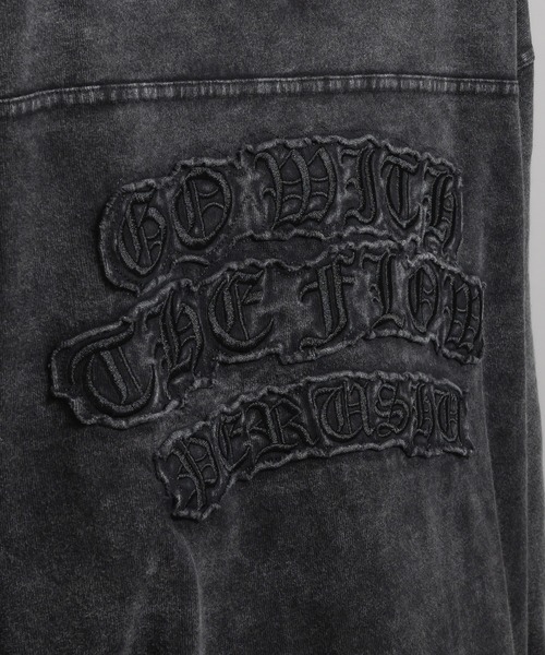 Perushu(ペルーシュ)の「ヴィンテージライク刺繍ポロロンT(Tシャツ/カットソー・メンズ・ブラック/ネイビー/ボルドー・MEDIUM/LARGE)」の18枚目の写真