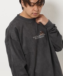 ポンチスウェード アニマル刺繍 スウェット / Punch Suede Animal Embroidery Sweatshirt