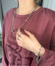 sedacle | クロスモチーフネックレス　ブレスレット【２点SET】(ネックレス)