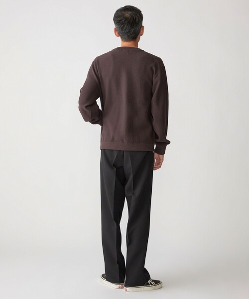 SHIPS（シップス）の「SHIPS:〈洗濯機可能〉SOLOTEX(R) コットン ピケ クルーネック ジップ カーディガン（カーディガン/ボレロ・メンズ・ブラウン/ロイヤルブルー/ネイビー・SMALL/MEDIUM/LARGE/X-LARGE）」の8枚目の写真