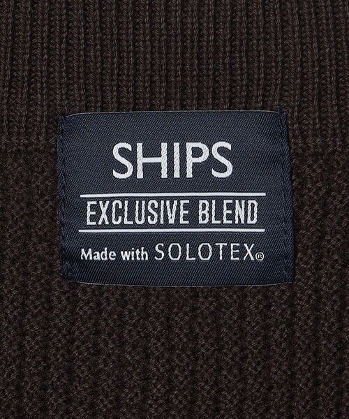 SHIPS（シップス）の「SHIPS:〈洗濯機可能〉SOLOTEX(R) コットン ピケ クルーネック ジップ カーディガン（カーディガン/ボレロ・メンズ・ブラウン/ロイヤルブルー/ネイビー・SMALL/MEDIUM/LARGE/X-LARGE）」の21枚目の写真