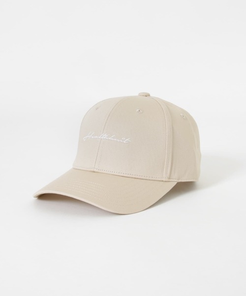 ITEMS URBANRESEARCH(アイテムズ アーバンリサーチ)の「Healthknit HK ロゴ刺繍 CAP(キャップ・メンズ・ブラック/インディゴブルー/ベージュ・-)」の4枚目の写真