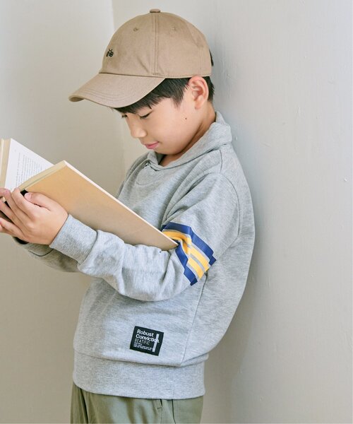 ikka（イッカ）の「コンチョボタンショール襟トレーナー（120~160cm）（スウェット・キッズ・ネイビー/グリーン/ライトベージュ/スモークグレー・120/130/140/150/160）」の11枚目の写真