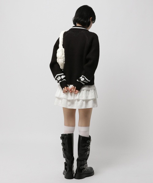 3.3 Field Trip （3.3フィールドトリップ）の「3.3 Field Trip／エリリボンニットZIP（ニット/セーター・レディース・ネイビー/ブラウン/ブラック・FREE）」の10枚目の写真