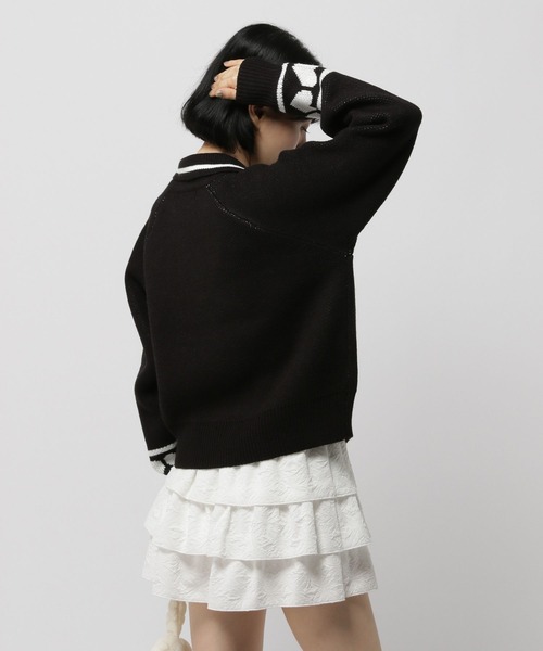 3.3 Field Trip （3.3フィールドトリップ）の「3.3 Field Trip／エリリボンニットZIP（ニット/セーター・レディース・ネイビー/ブラウン/ブラック・FREE）」の13枚目の写真