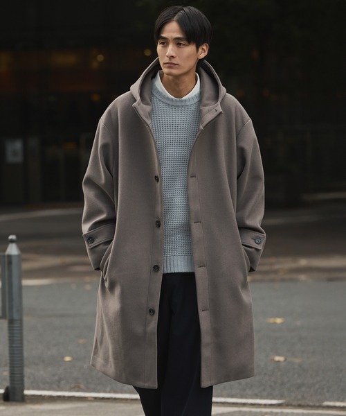 セール】メルトンフーデッドコート（その他アウター）｜SPU