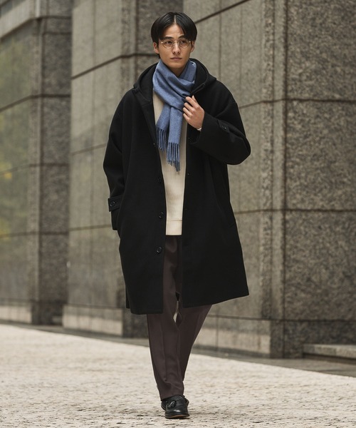 メルトンフーデッドコート