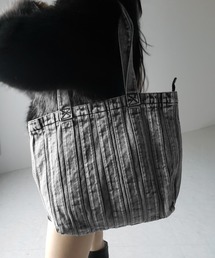 me+em select | ※※【 ２color 】ケミカルウォッシュスクエアデニムバッグ ／ chemical wash square denim bag(トートバッグ)