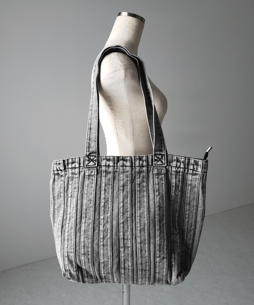 ◆デニムリメイク◆ウォッシュドBAG◆パープル◆No.225◆ セール】※※【 2color 】ケミカルウォッシュスクエアデニム