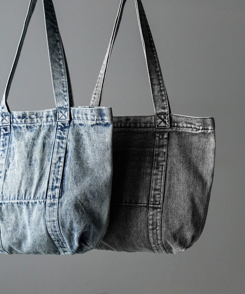 ◆デニムリメイク◆ウォッシュドBAG◆パープル◆No.225◆ デニムリメイクウォッシュドBAGパープルNo.225