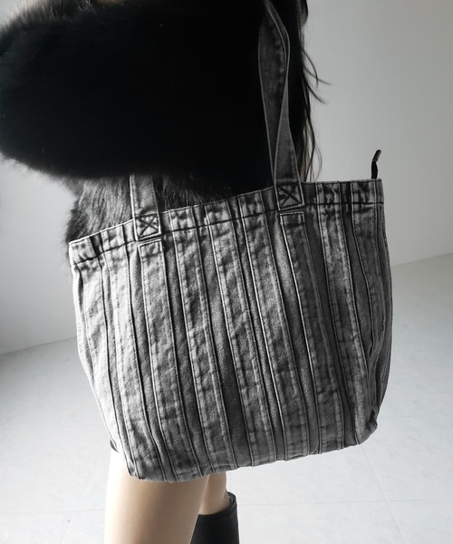 ◆デニムリメイク◆ウォッシュドBAG◆パープル◆No.225◆ ◇デニムリメイク◇ウォッシュドBAG◇パープル◇No.225◇