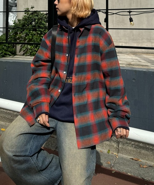 CIAOPANIC TYPY（チャオパニックティピー）の「チェックアソート柄レギュラーシャツ（シャツ/ブラウス・メンズ・チャコールグレー/ライトグレー/レッド・MEDIUM/LARGE）」の3枚目の写真