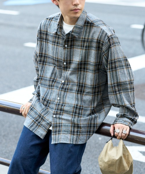 CIAOPANIC TYPY（チャオパニックティピー）の「チェックアソート柄レギュラーシャツ（シャツ/ブラウス・メンズ・チャコールグレー/ライトグレー/レッド・MEDIUM/LARGE）」の4枚目の写真