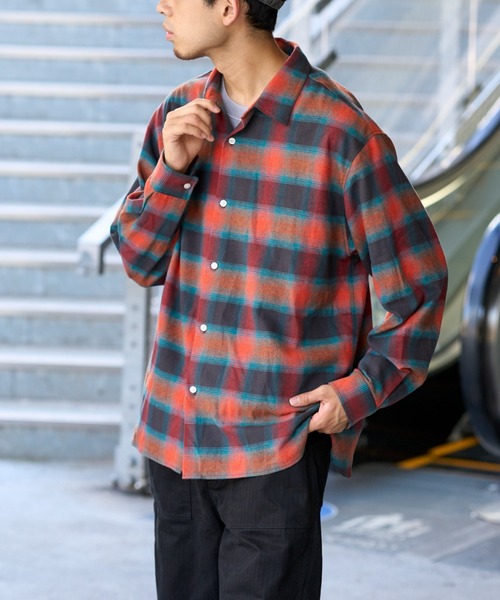 CIAOPANIC TYPY（チャオパニックティピー）の「チェックアソート柄レギュラーシャツ（シャツ/ブラウス・メンズ・チャコールグレー/ライトグレー/レッド・MEDIUM/LARGE）」の20枚目の写真