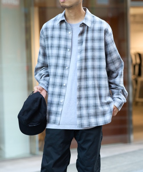 CIAOPANIC TYPY（チャオパニックティピー）の「チェックアソート柄レギュラーシャツ（シャツ/ブラウス・メンズ・チャコールグレー/ライトグレー/レッド・MEDIUM/LARGE）」の12枚目の写真