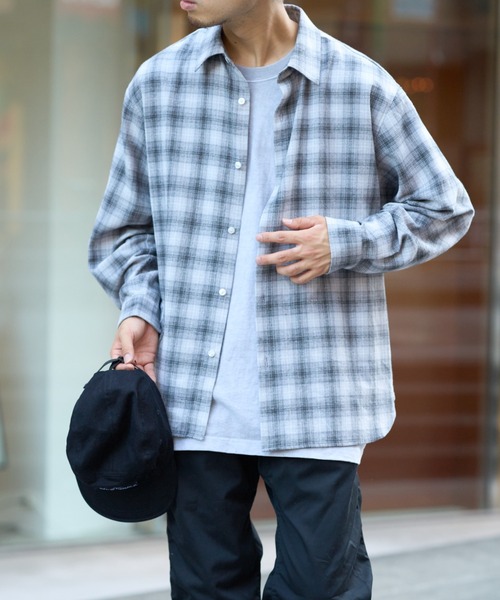 CIAOPANIC TYPY（チャオパニックティピー）の「チェックアソート柄レギュラーシャツ（シャツ/ブラウス・メンズ・チャコールグレー/ライトグレー/レッド・MEDIUM/LARGE）」の13枚目の写真