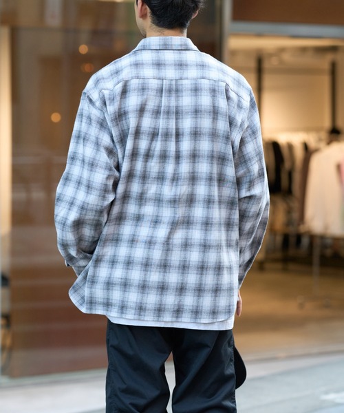 CIAOPANIC TYPY（チャオパニックティピー）の「チェックアソート柄レギュラーシャツ（シャツ/ブラウス・メンズ・チャコールグレー/ライトグレー/レッド・MEDIUM/LARGE）」の15枚目の写真