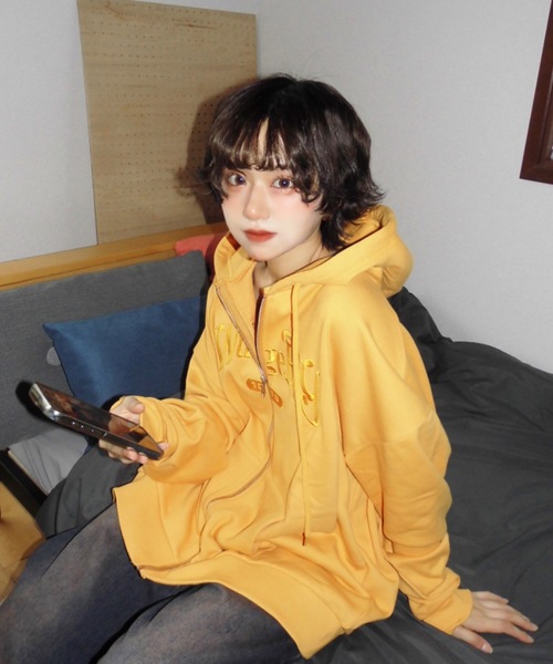 WudgeBoy（ワッジボーイ）の「Logo foodie（パーカー・メンズ・アイボリー/ブラック/ネイビー系/マスタード/カーキ・LARGE/MEDIUM）」の5枚目の写真