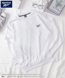 Reebok（リーボック）の「Reebok リーボック ブランドロゴ ワンポイント 刺繍 裏起毛 長袖 スウェット トレーナー（スウェット）」