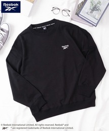 Reebok（リーボック）の「Reebok リーボック ブランドロゴ ワンポイント 刺繍 裏起毛 長袖 スウェット トレーナー（スウェット）」