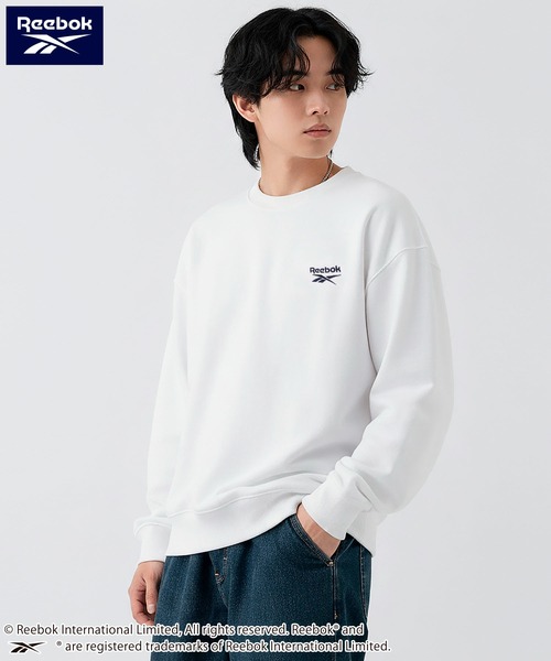Reebok(リーボック)の「Reebok リーボック ブランドロゴ ワンポイント 刺繍 裏起毛 長袖 スウェット トレーナー(スウェット・メンズ・ホワイト/アッシュグレー/ブラック/ネイビー・M/LL/L)」の20枚目の写真
