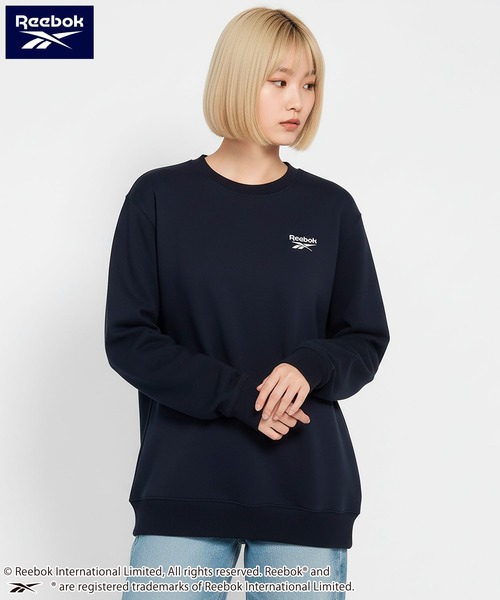 Reebok(リーボック)の「Reebok リーボック ブランドロゴ ワンポイント 刺繍 裏起毛 長袖 スウェット トレーナー(スウェット・メンズ・ホワイト/アッシュグレー/ブラック/ネイビー・M/LL/L)」の10枚目の写真