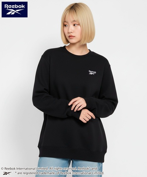 Reebok(リーボック)の「Reebok リーボック ブランドロゴ ワンポイント 刺繍 裏起毛 長袖 スウェット トレーナー(スウェット・メンズ・ホワイト/アッシュグレー/ブラック/ネイビー・M/LL/L)」の11枚目の写真