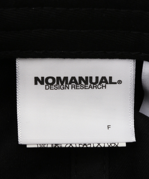 NOMANUAL（NOMANUAL）の「NOMANUAL/ノーマニュアル DROP C.T BALL CAP（キャップ・レディース・ブラック/ホワイト・FREE）」の3枚目の写真