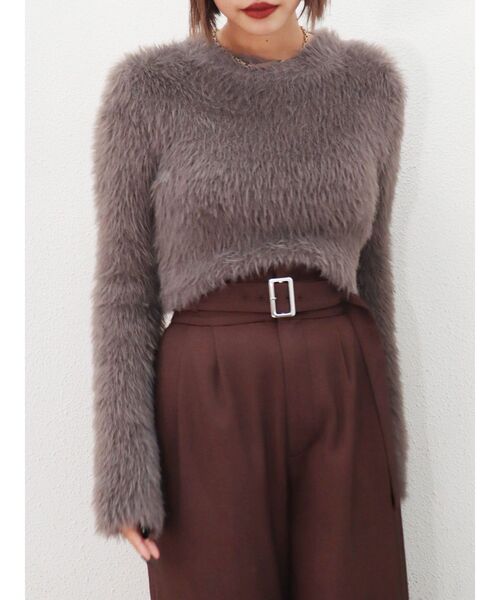 EVRIS（エヴリス）の「ハイウエストワイドパンツ（その他パンツ・レディース・ブラック/ブラウン・SMALL/MEDIUM）」の10枚目の写真