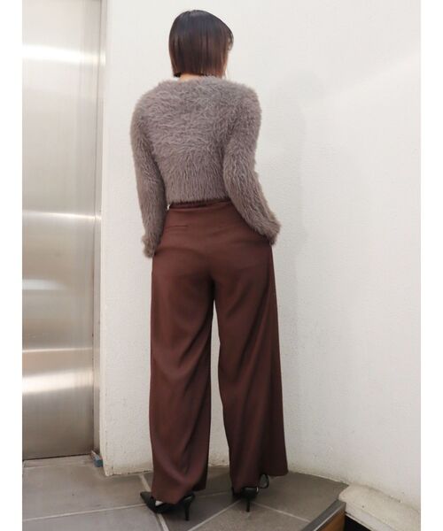 EVRIS（エヴリス）の「ハイウエストワイドパンツ（その他パンツ・レディース・ブラック/ブラウン・SMALL/MEDIUM）」の15枚目の写真